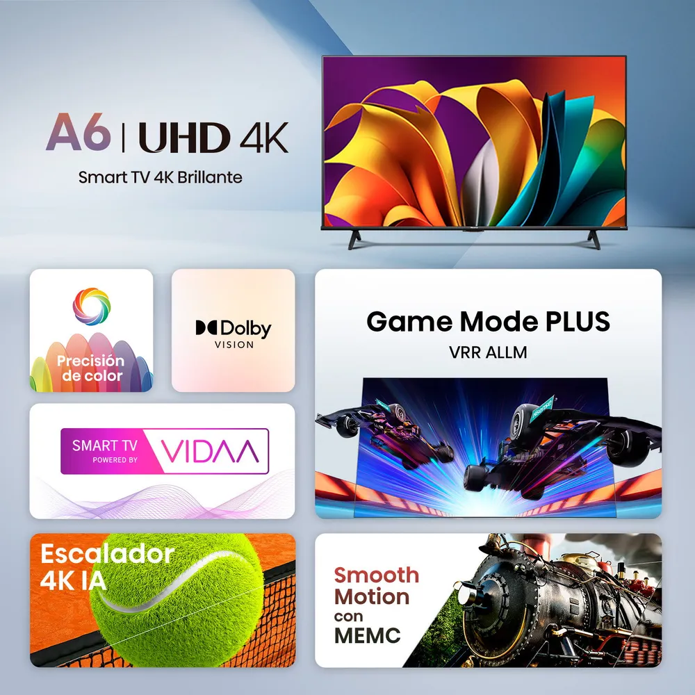 LED Smart TV 43" 43A6N 4K Ultra HD, foto 3