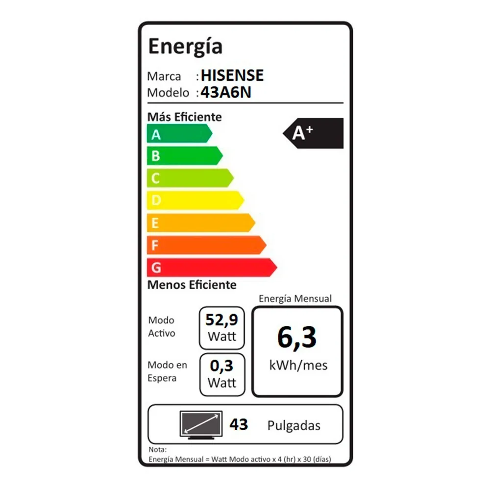 LED Smart TV 43" 43A6N 4K Ultra HD, foto 11