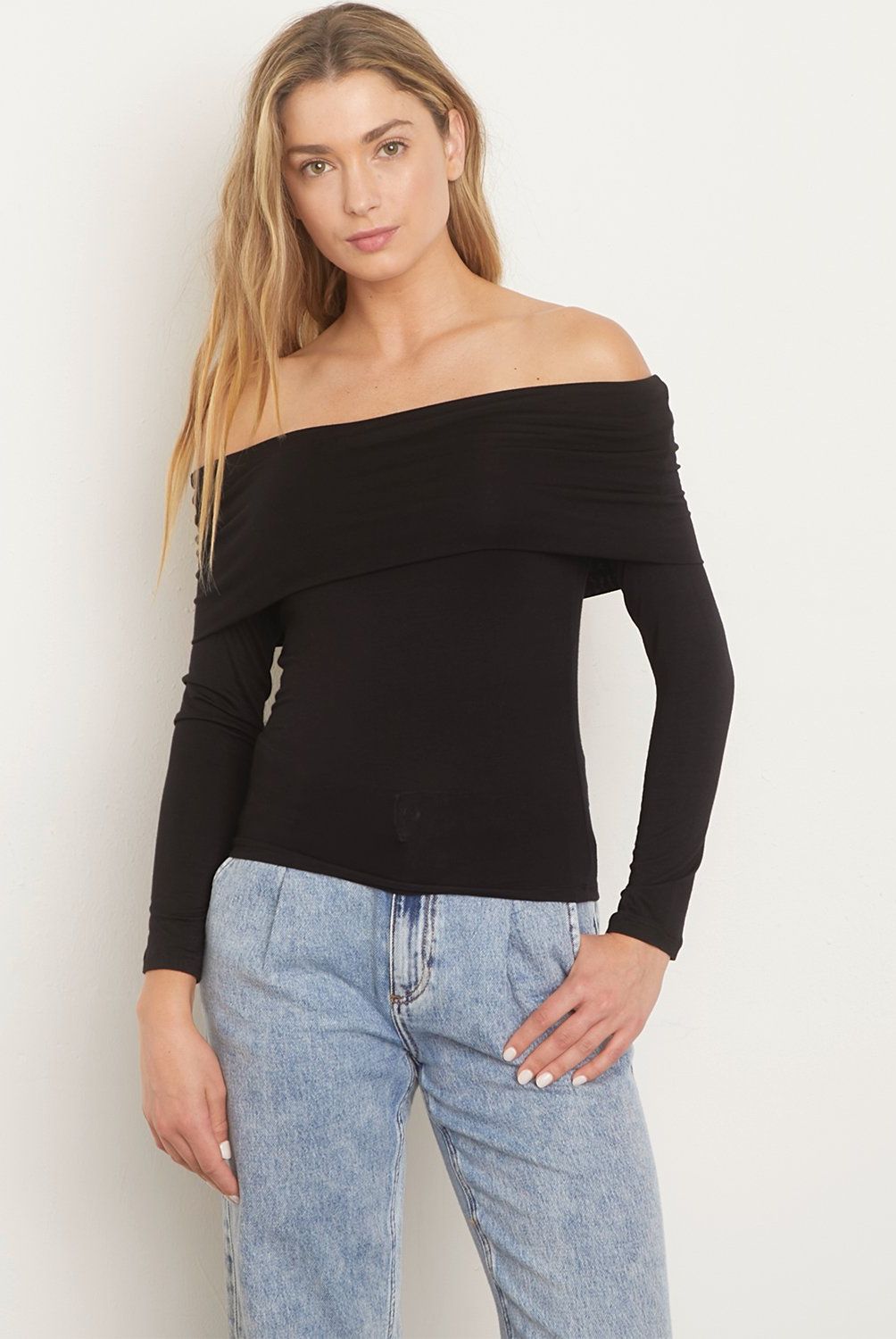 VERO MODA - Polera Manga Larga Sin Hombros Mujer Vero Moda