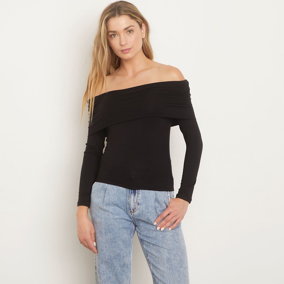 VERO MODA - Polera Manga Larga Sin Hombros Mujer Vero Moda