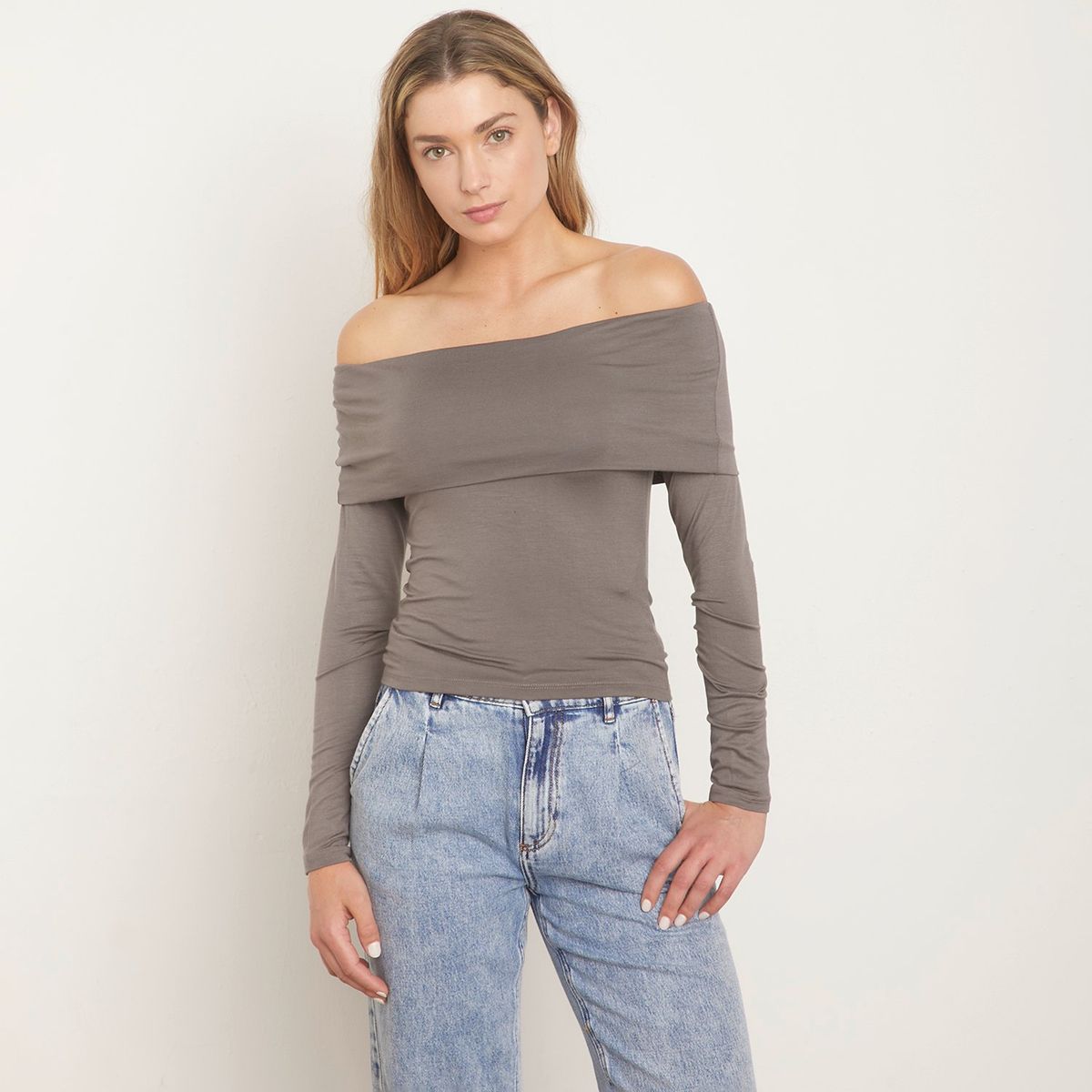 VERO MODA - Polera Manga Larga Sin Hombros Mujer Vero Moda