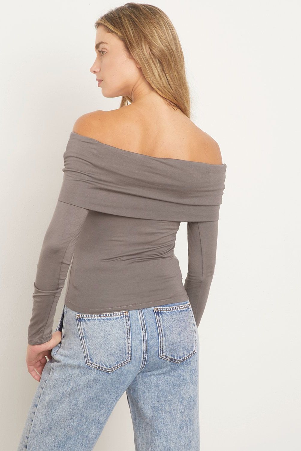 VERO MODA - Polera Manga Larga Sin Hombros Mujer Vero Moda