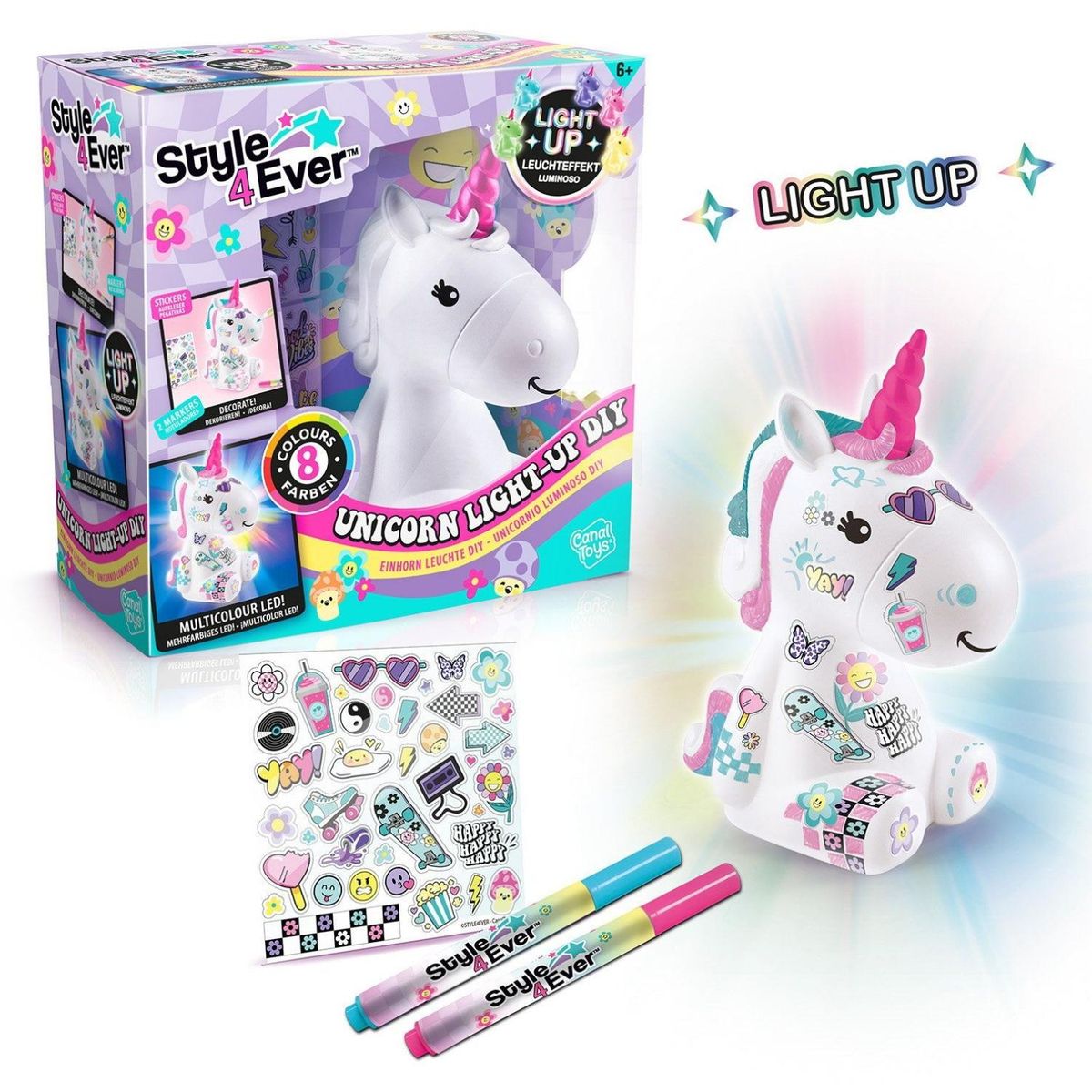 CANAL TOYS - Lampara Unicornio Diy para Decorar Canal Toys