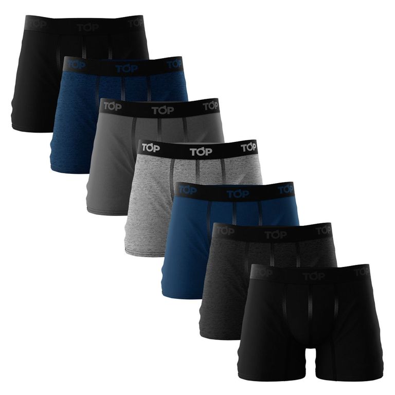 Pack De 7 Boxers Medios Algodón Hombre