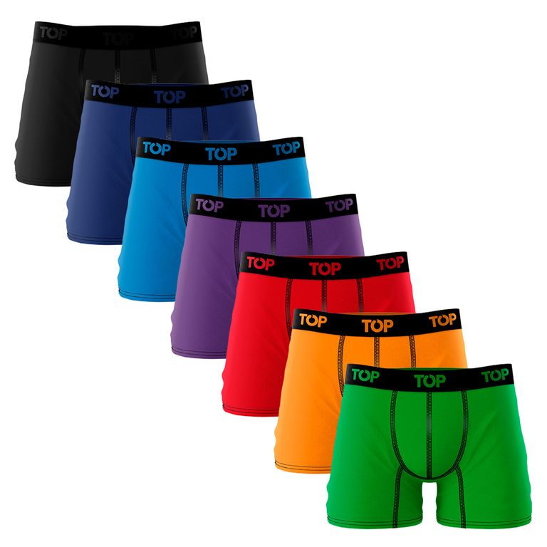 Pack De 7 Boxers Medios Algodón Hombre