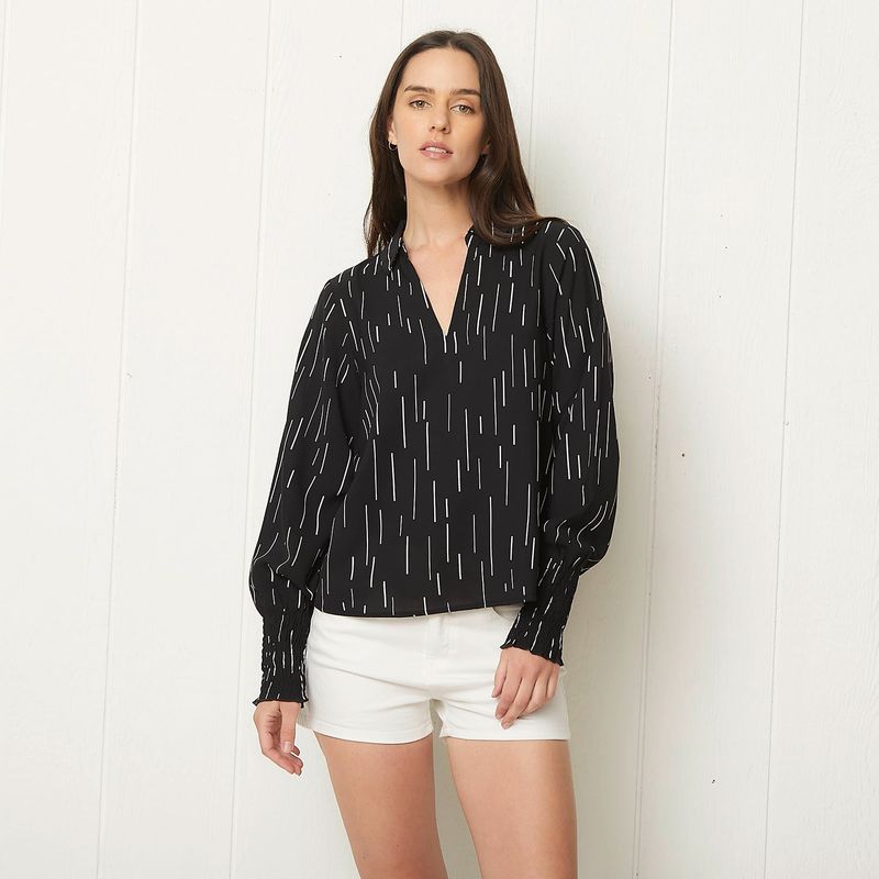VERO MODA - Blusa Manga Larga Estampado Mujer Vero Moda