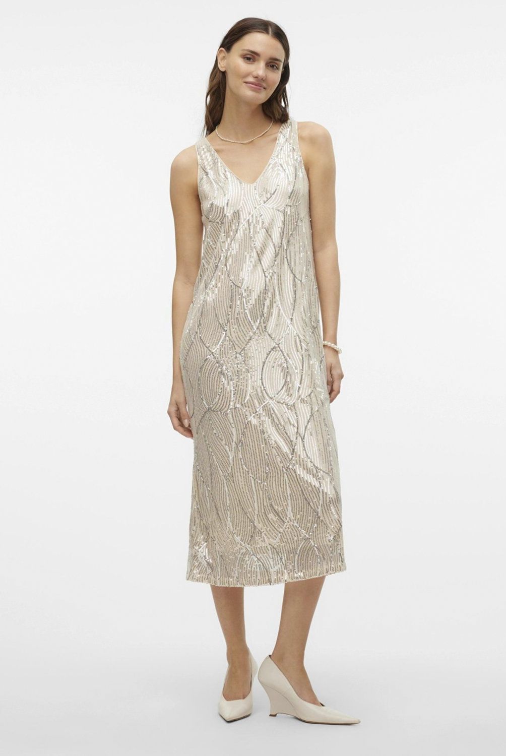 VERO MODA - Vestido Brillos Mujer Vero Moda