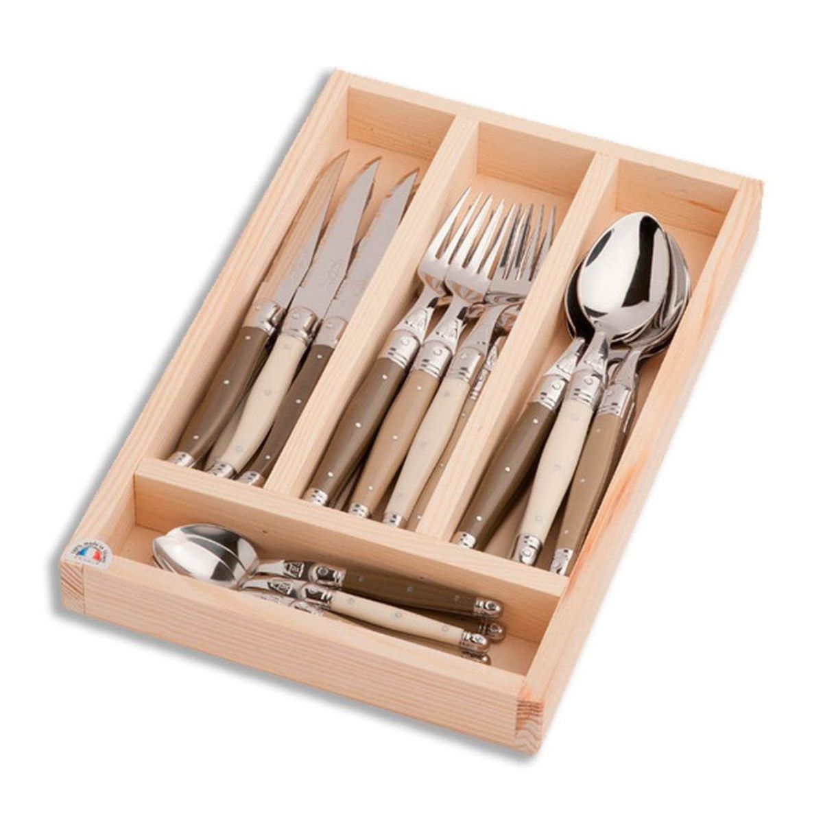 LAGUIOLE - Juego de Cubiertos 24 Piezas Laguiole