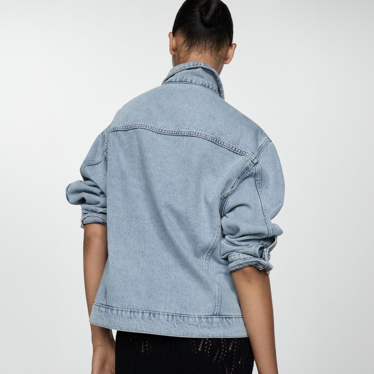 MANGO - Chaqueta Vaquera Oversize Mujer Mango