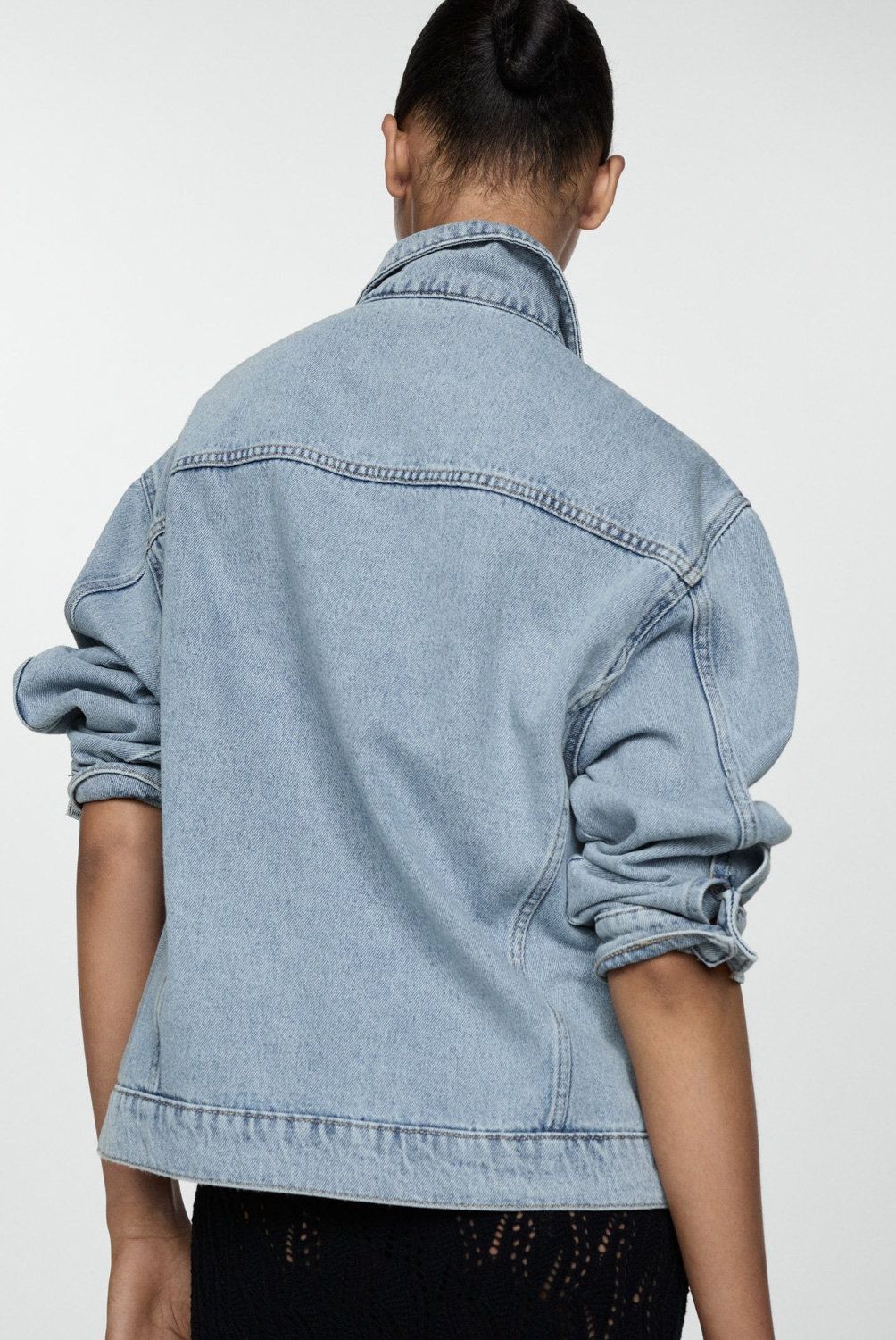 MANGO - Chaqueta Vaquera Oversize Mujer Mango