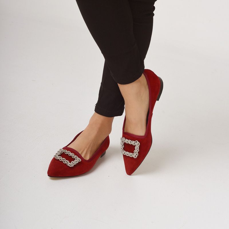AURORA ALFONSO - Zapato Casual Mujer Rojo Aurora Alfonso