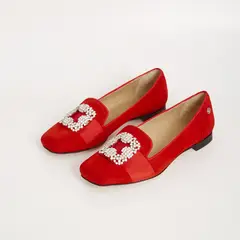 AURORA ALFONSO - Zapato Casual Mujer Rojo