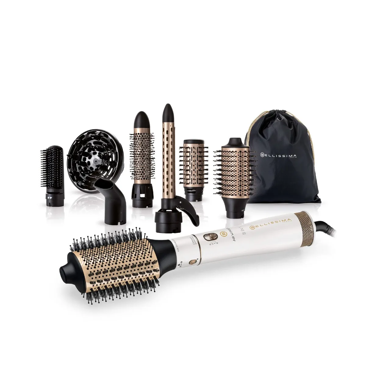 BELLISSIMA ITALIA - Cepillo Secador Air Wonder 8 en 1 Bellissima