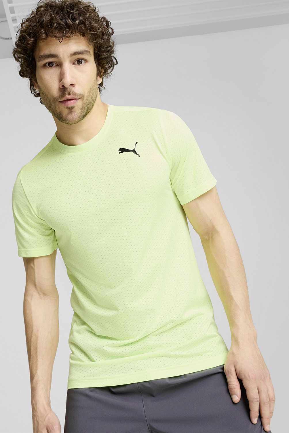 PUMA - Polera Manga Corta Deportiva Train Blaster Hombre Puma