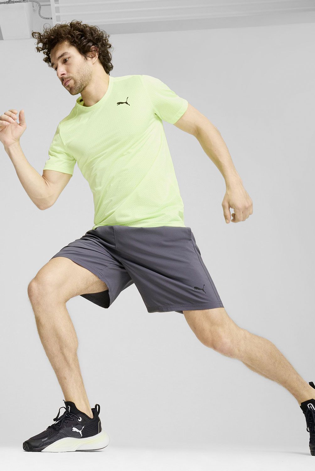 PUMA - Polera Manga Corta Deportiva Train Blaster Hombre Puma