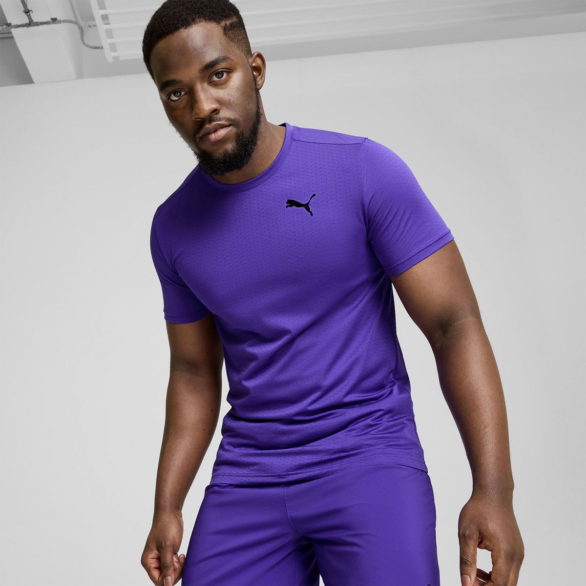 PUMA - Polera Manga Corta Deportiva Train Blaster Hombre Puma