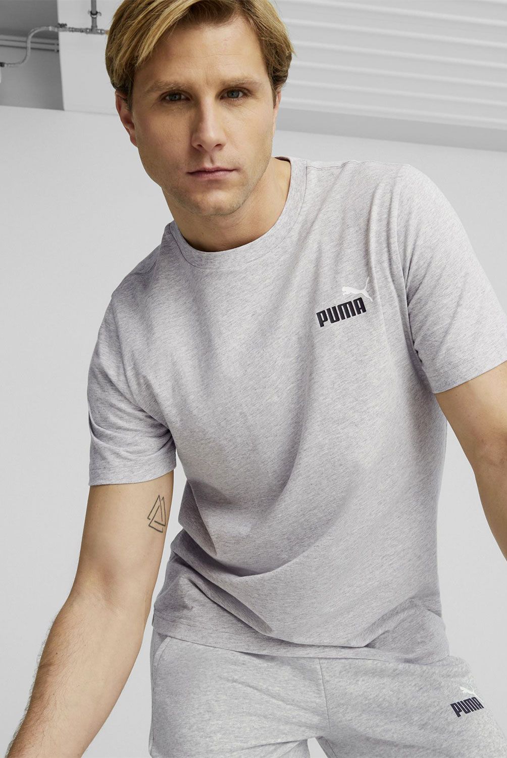 PUMA - Polera Manga Corta Logo Hombre Puma