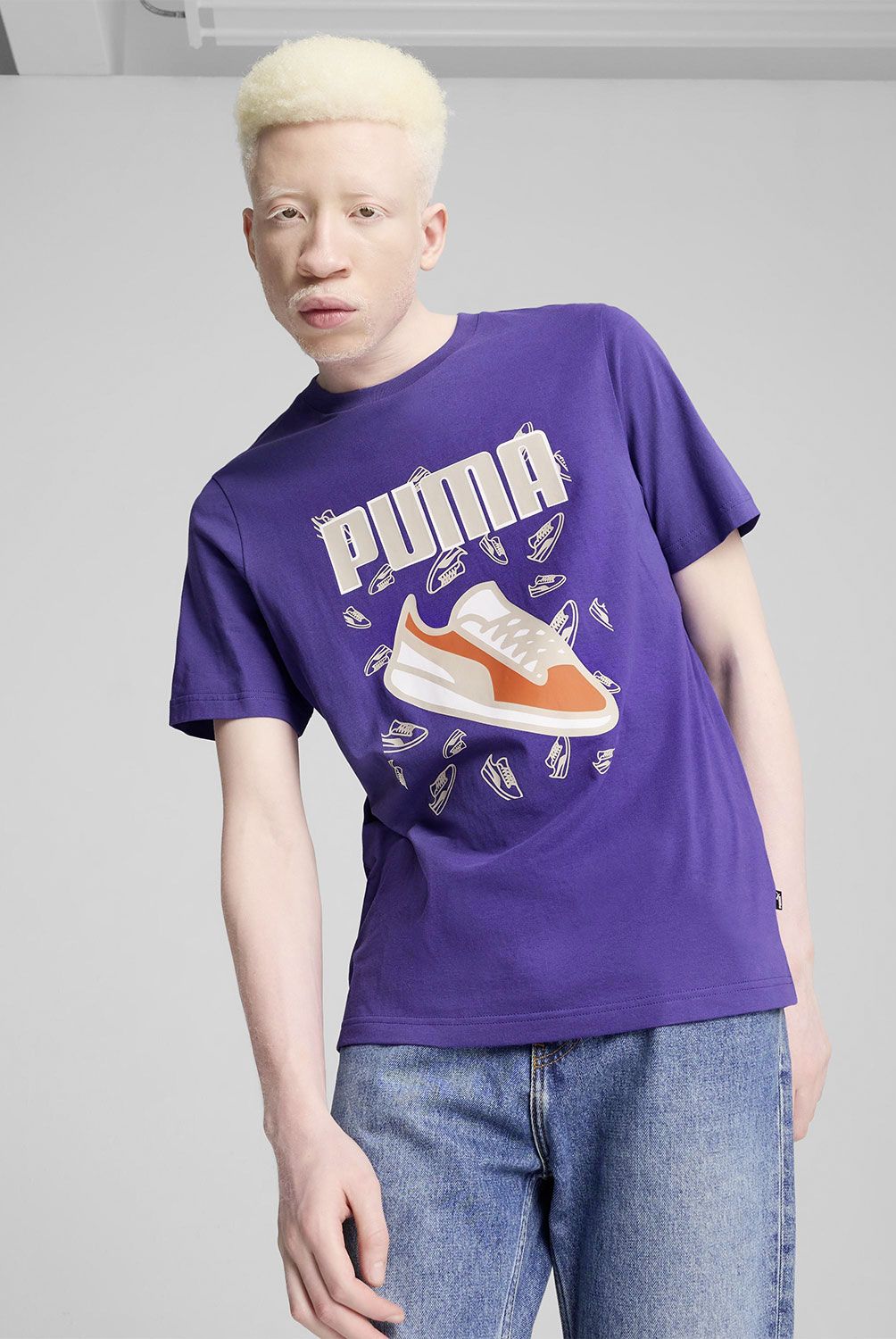 PUMA - Polera Manga Corta Graphics Sneaker Hombre Puma