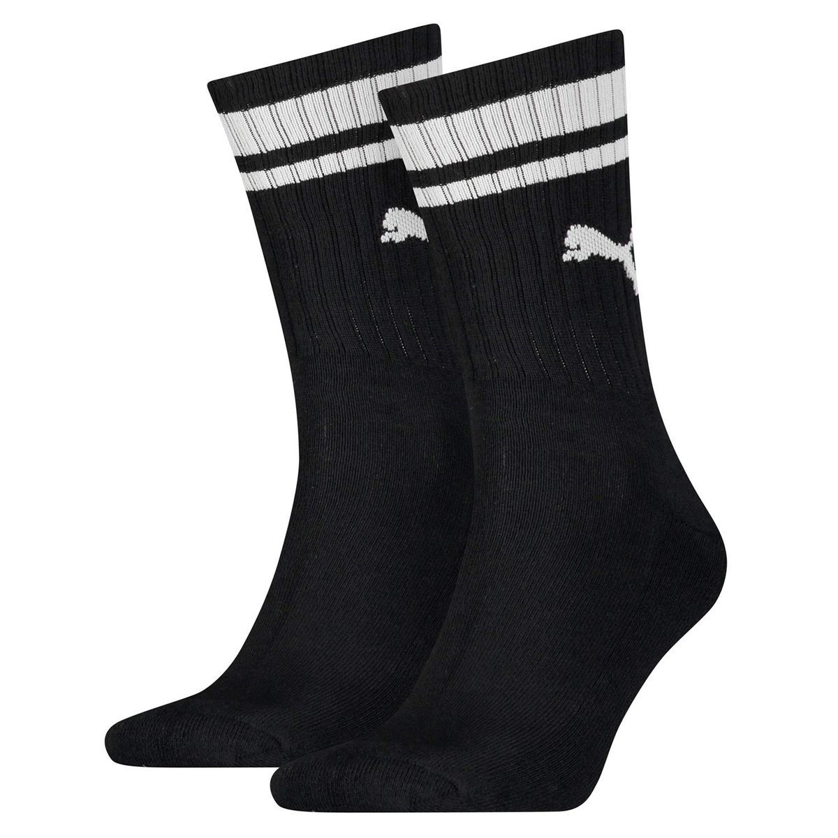 PUMA - Pack De 2 Calcetines Unisex Crew Heritage Stripe Puma
