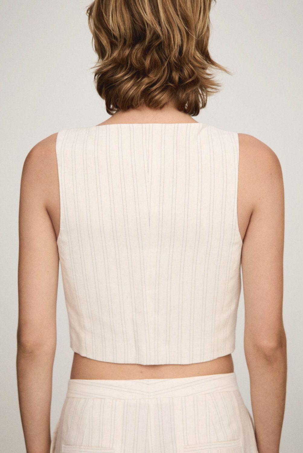MANGO - Chaqueta Traje Rayas Mujer Mango