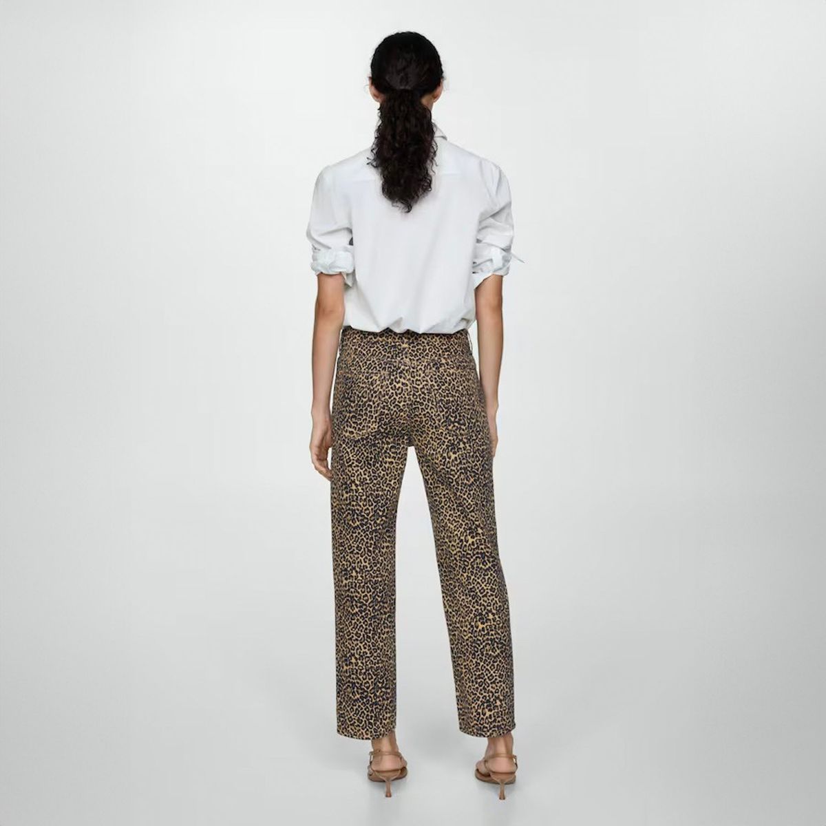 MANGO - Jeans Recto Leopard Mujer Mango