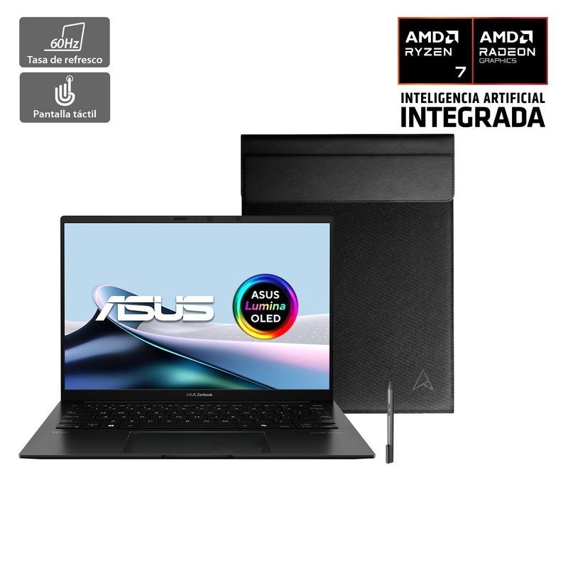 ASUS - Notebook Asus Zenbook 14 OLED UM3406 AMD RYZEN 7 16GB RAM 1TB  SSD 14" FHD 60Hz