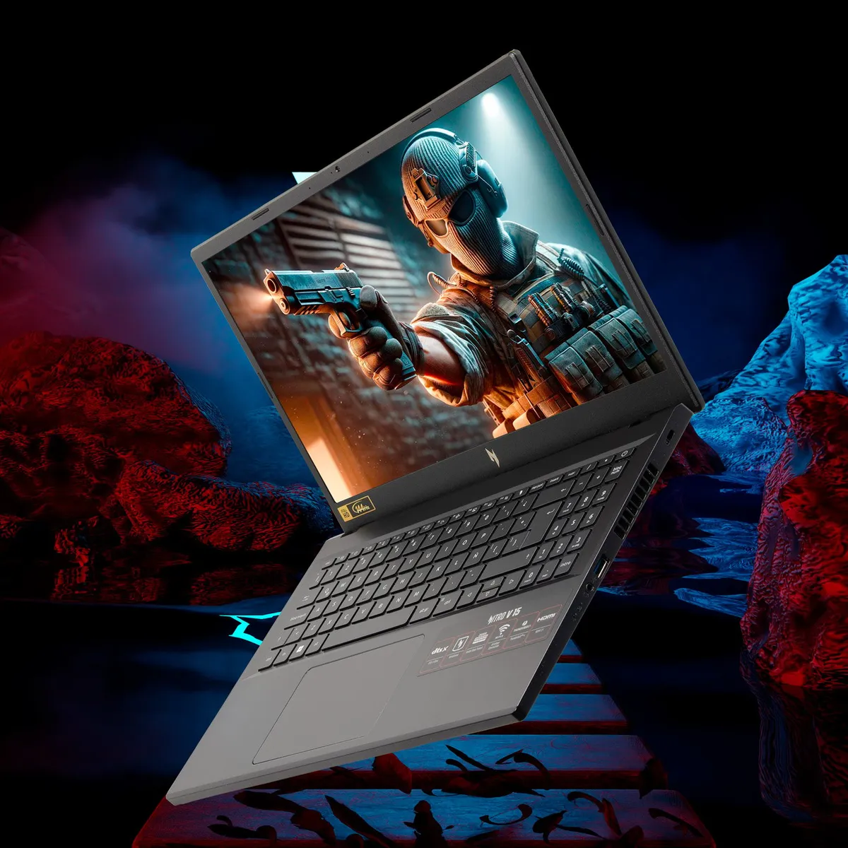 ACER - Notebook Gamer Nitro V15 ANV15-41-R6A7-1 AMD Ryzen 5 7535HS 16GB RAM 512GB SSD NVIDIA RTX 3050 Acer