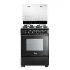 MIDEA - Cocina 4 Quemadores Horno De 68 Lt Gas Licuado Mcg-4Qsg24Nsbk