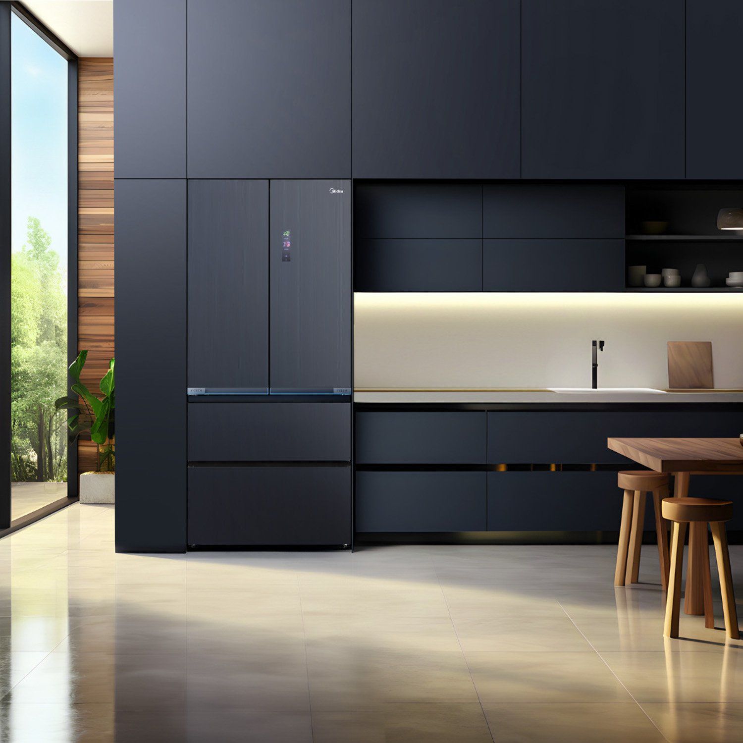 MIDEA Refrigerador French Door 526 Litros PERFECT FIT + V-TECH