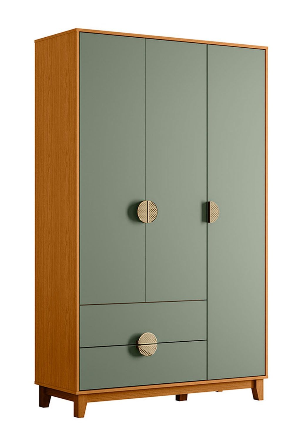 VEKKAHOME - Clóset Ipe 3 Puertas + 2 Cajones Vekkahome