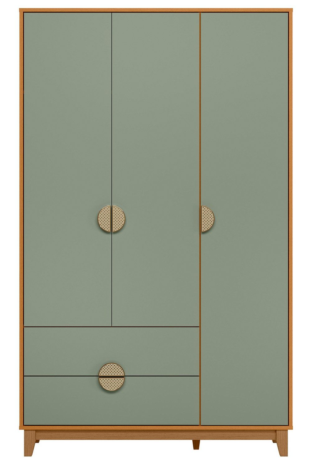 VEKKAHOME - Clóset Ipe 3 Puertas + 2 Cajones Vekkahome