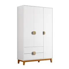 VEKKAHOME - Clóset Ipe 3 Puertas + 2 Cajones