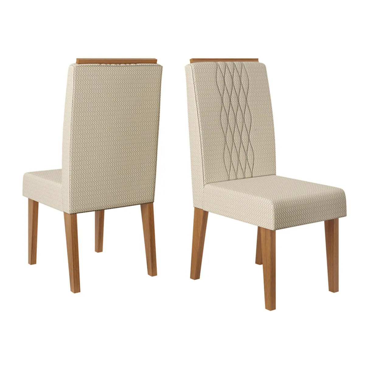 VEKKAHOME - Juego De Comedor Celeste Lia 4 Sillas Vekkahome