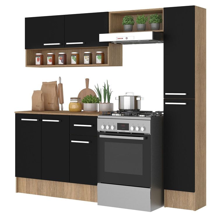 VEKKAHOME Kit Cocina Madri Simple Grey