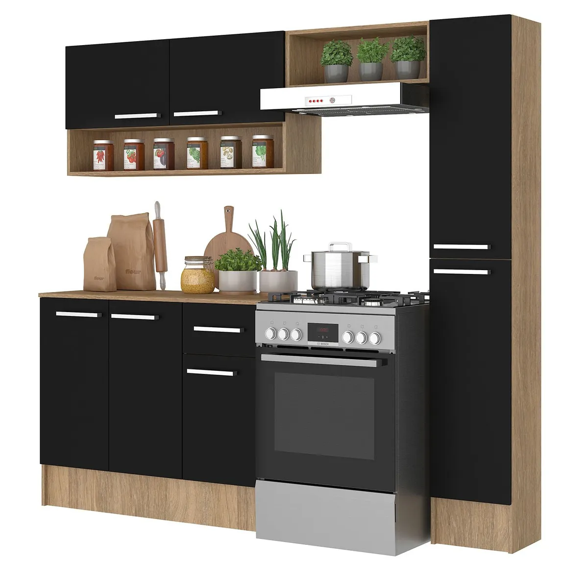 VEKKAHOME - Kit Cocina Madri Simple Grey Vekkahome