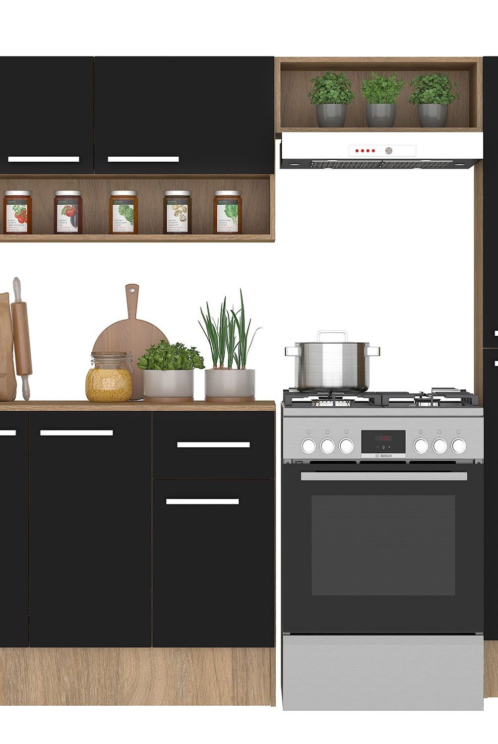 VEKKAHOME - Kit Cocina Madri Simple Grey Vekkahome