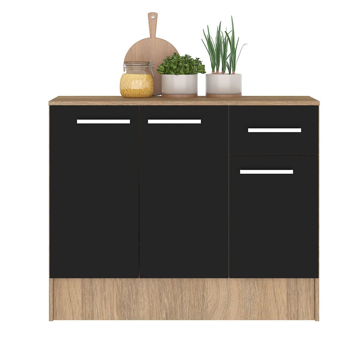 VEKKAHOME - Mueble Base Madri Grey Vekkahome