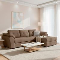 Sofá Seccional Derecho Felpa Samy