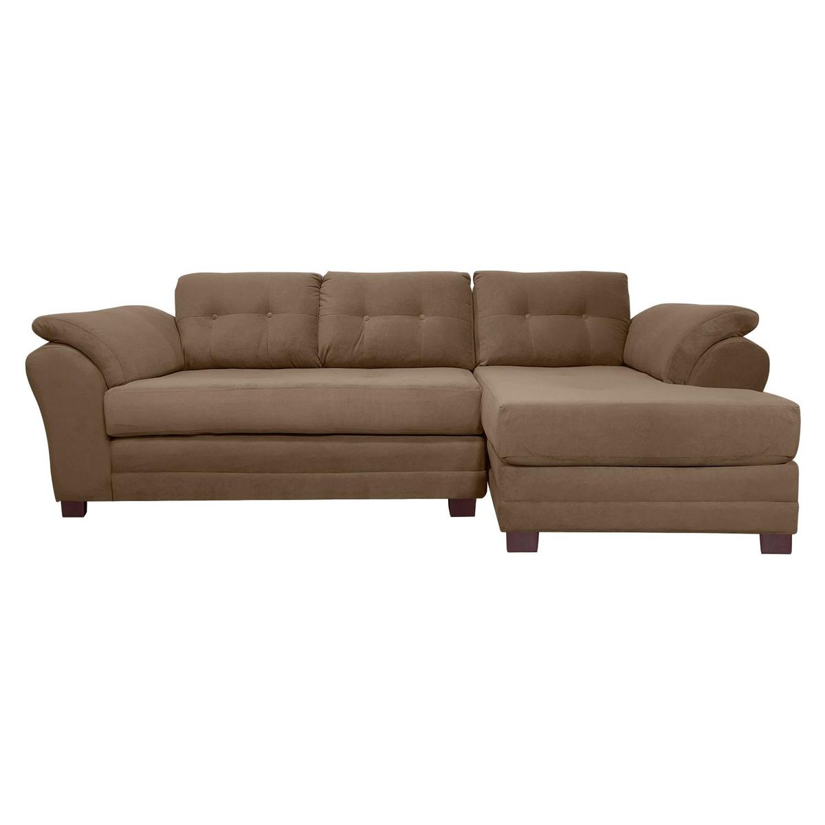 LIVING FACTORY - Sofá Seccional Derecho Felpa Samy Living Factory