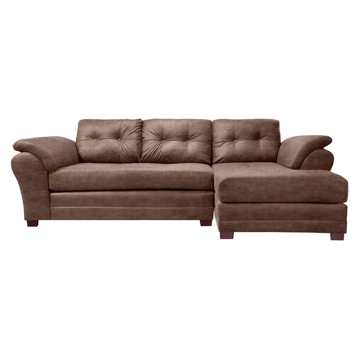 LIVING FACTORY - Sofá Seccional Derecho Samy Envege Camel Living Factory