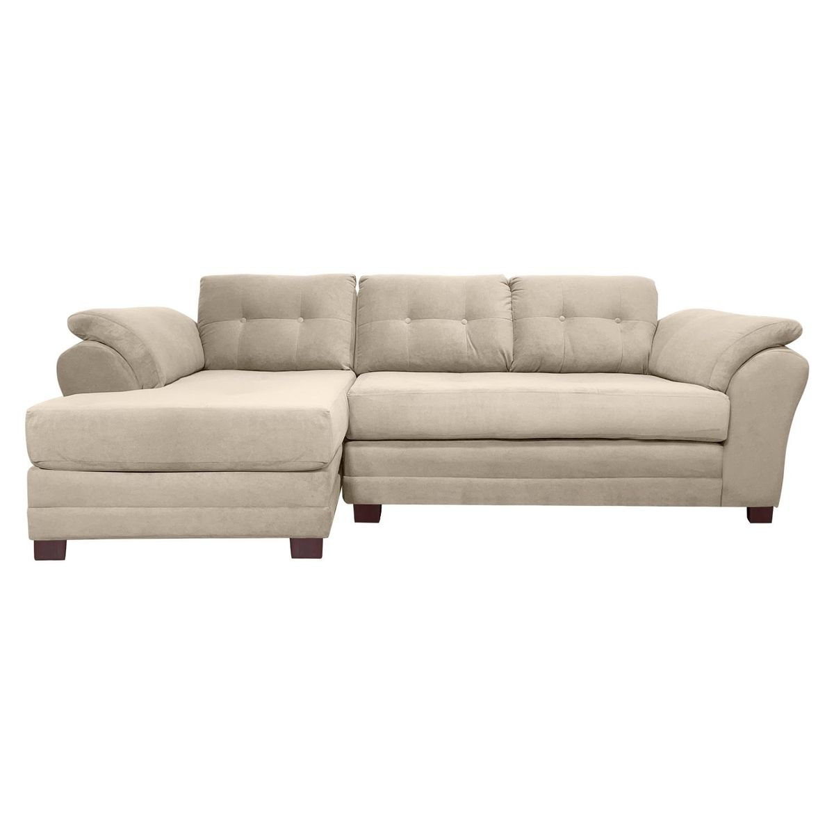 LIVING FACTORY - Sofá Seccional Izquierdo Felpa Samy Living Factory