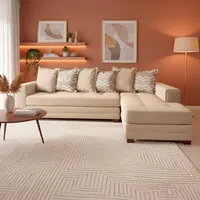 Sofá Seccional Derecho Felpa Venecia