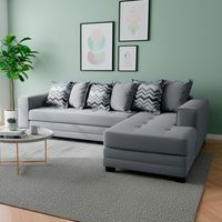 Sofá Seccional Derecho Felpa Venecia