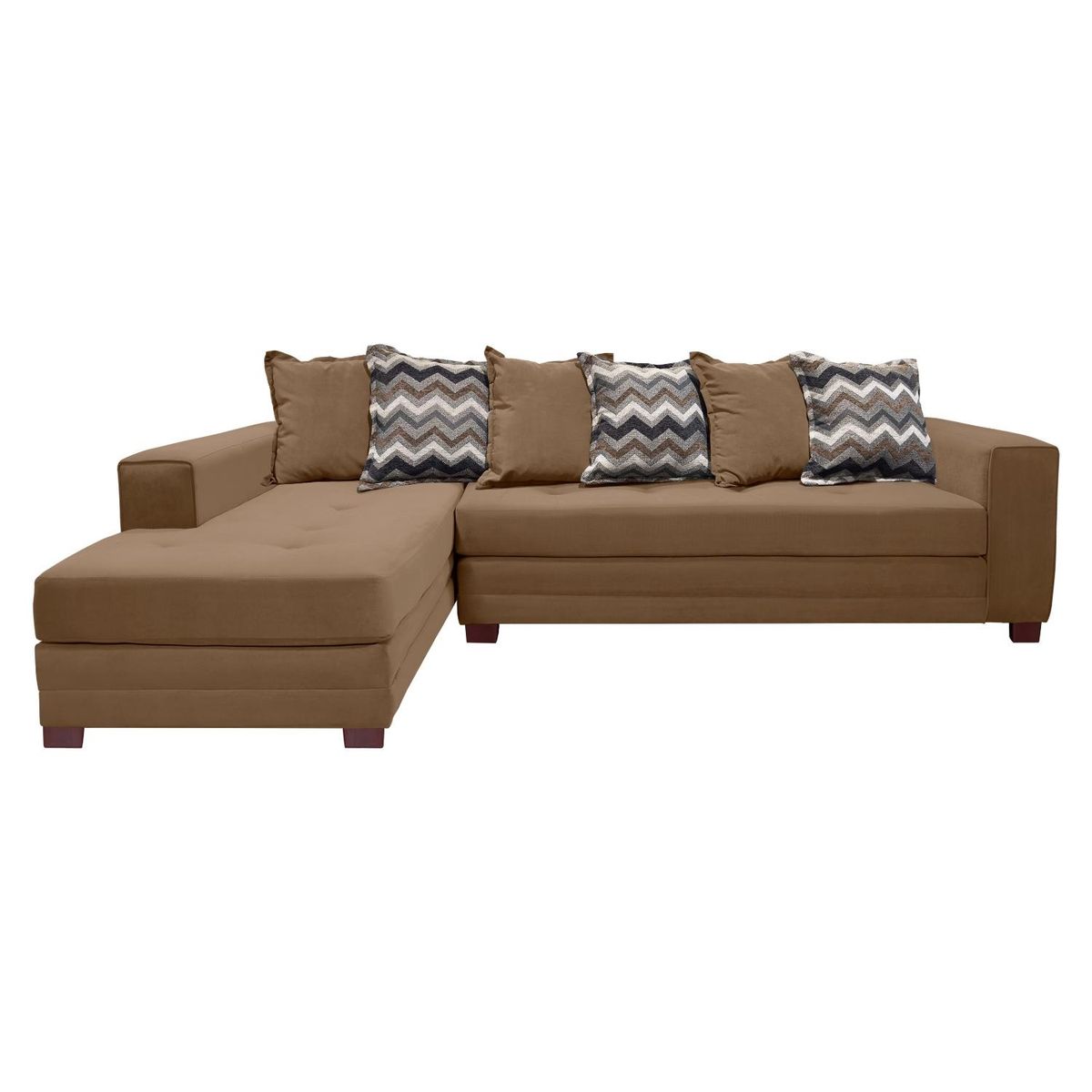 LIVING FACTORY - Sofá Seccional Izquierdo Felpa Venecia Living Factory