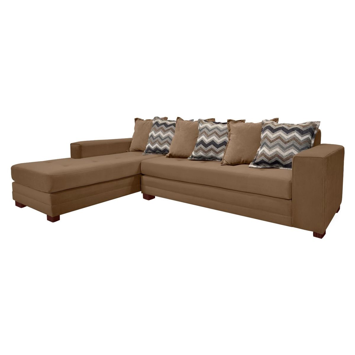 LIVING FACTORY - Sofá Seccional Izquierdo Felpa Venecia Living Factory