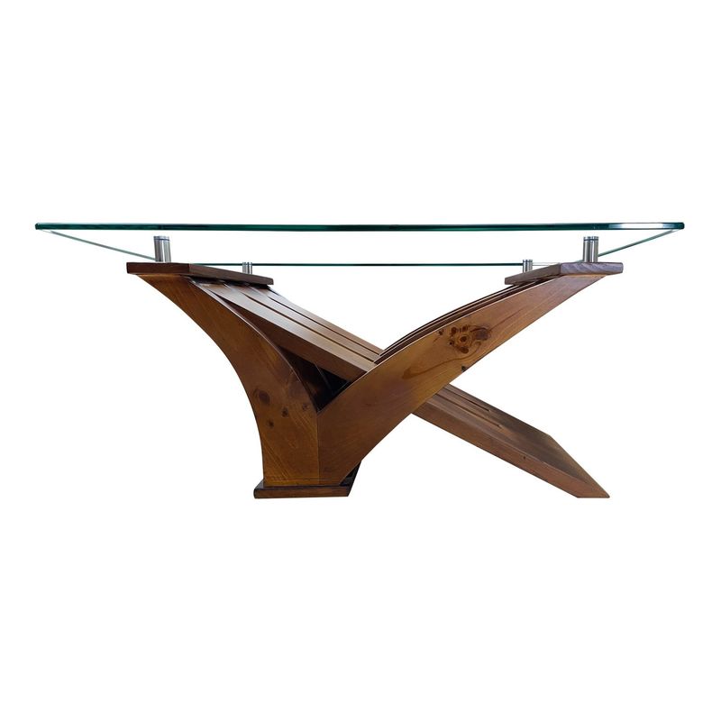 LIVING FACTORY - Mesa Centro Gabanna Vidrio/Madera Living_Factory