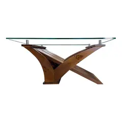 LIVING FACTORY - Mesa Centro Gabanna Vidrio/Madera Living_Factory