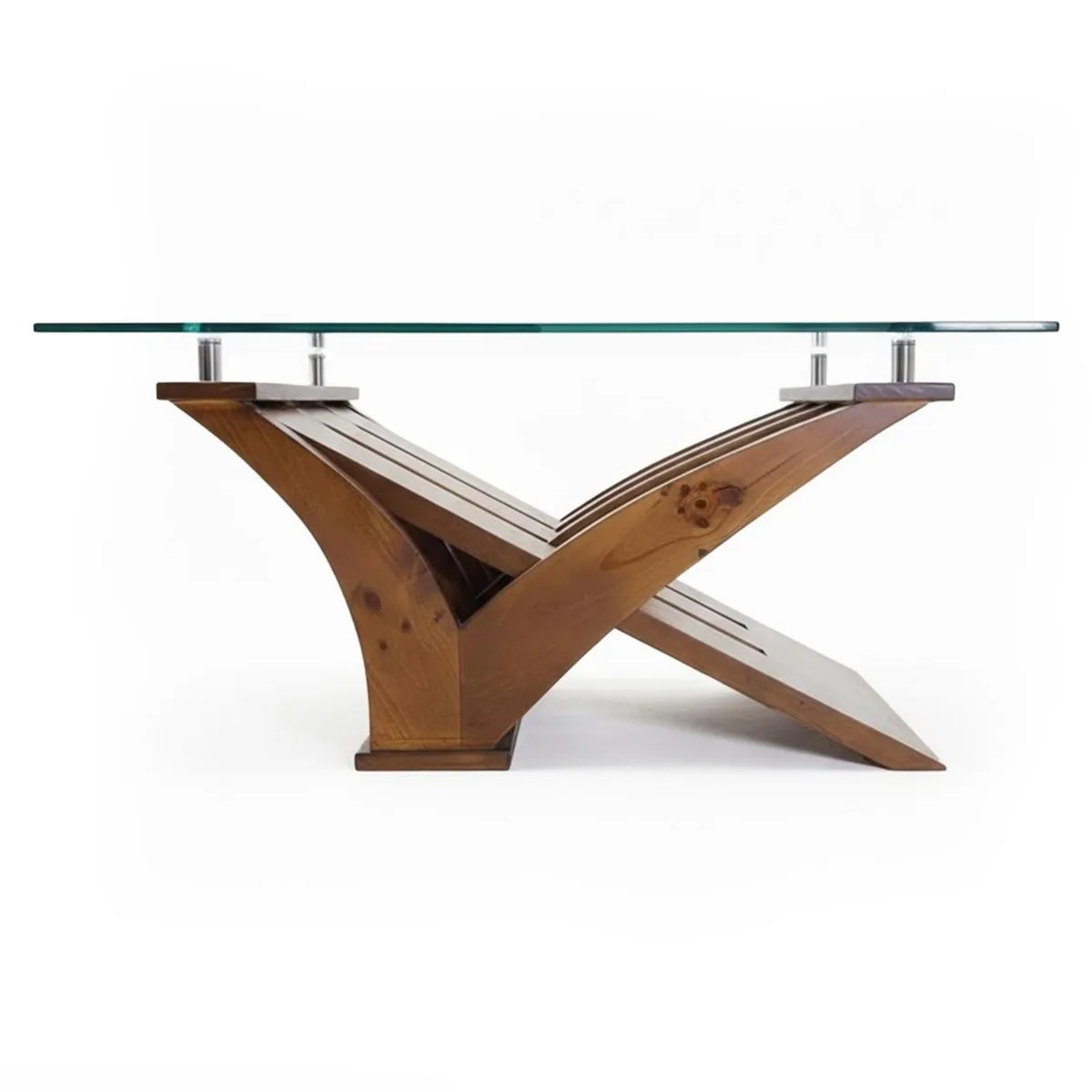 LIVING FACTORY - Mesa De Centro Gabanna Vidrio/Madera Living_Factory