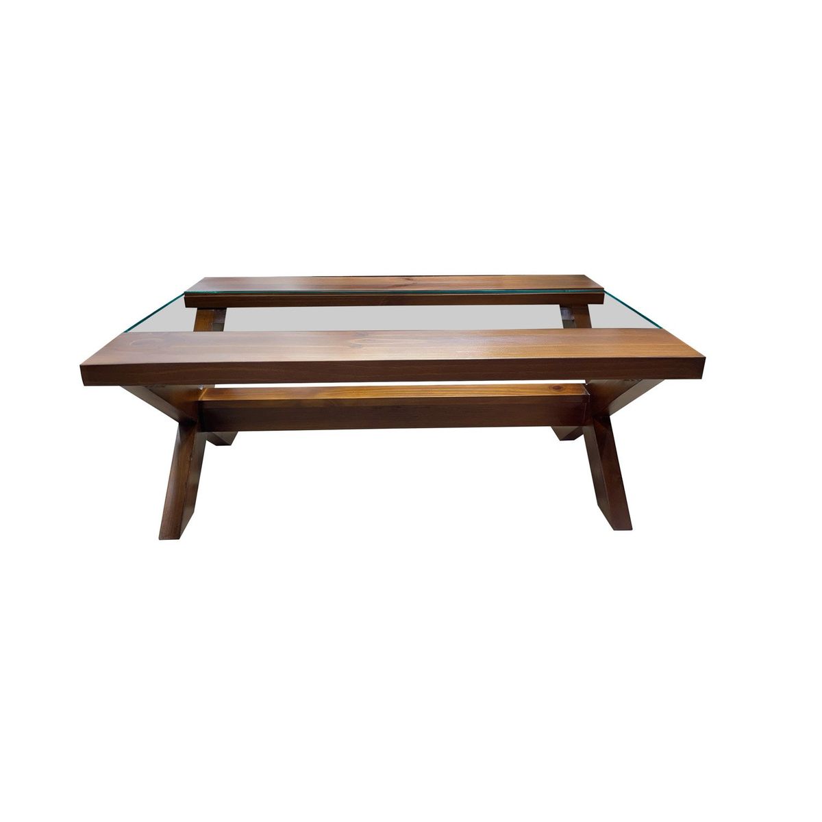 LIVING FACTORY - Mesa De Centro Dior Vidrio/Madera Living Factory