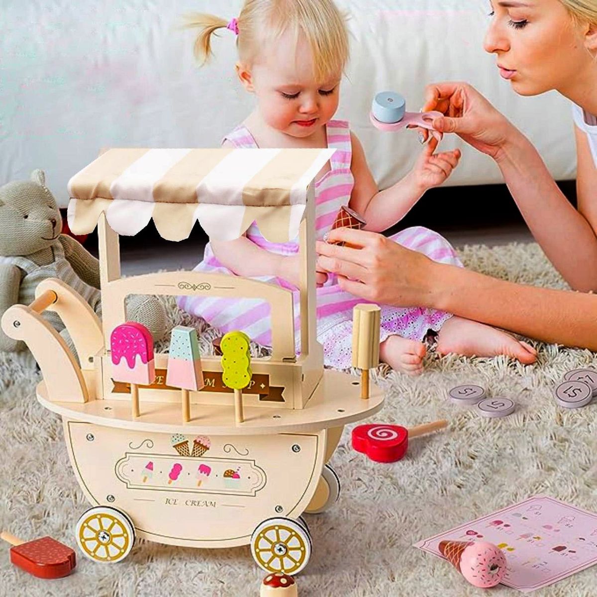 KIDSCOOL - Didáctico Carrito Ice Cream Kidscool